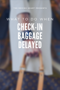 What to do when check-in baggage is delayed