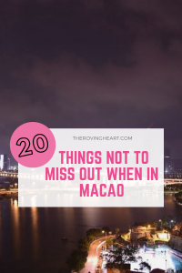 things to do in Macao