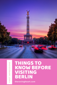 Tips for first time visitors to Berlin