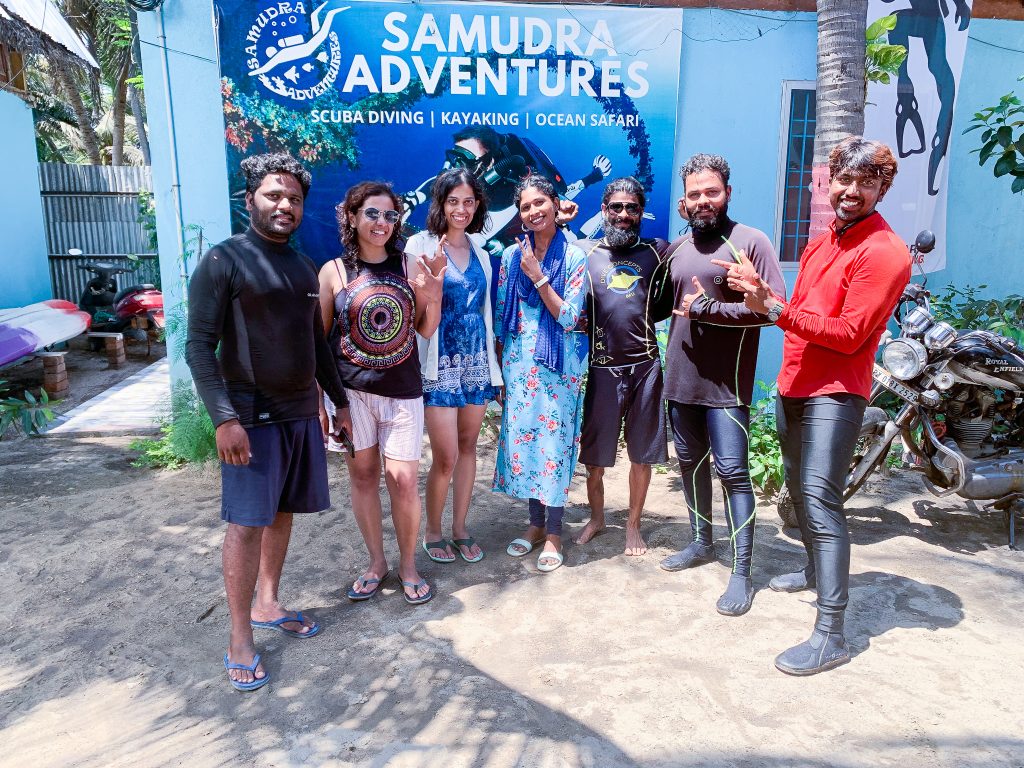 samudra adventures - best dive center in Pondicherry