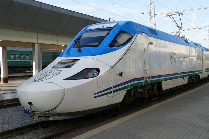 afrosiyob train in uzbekistan