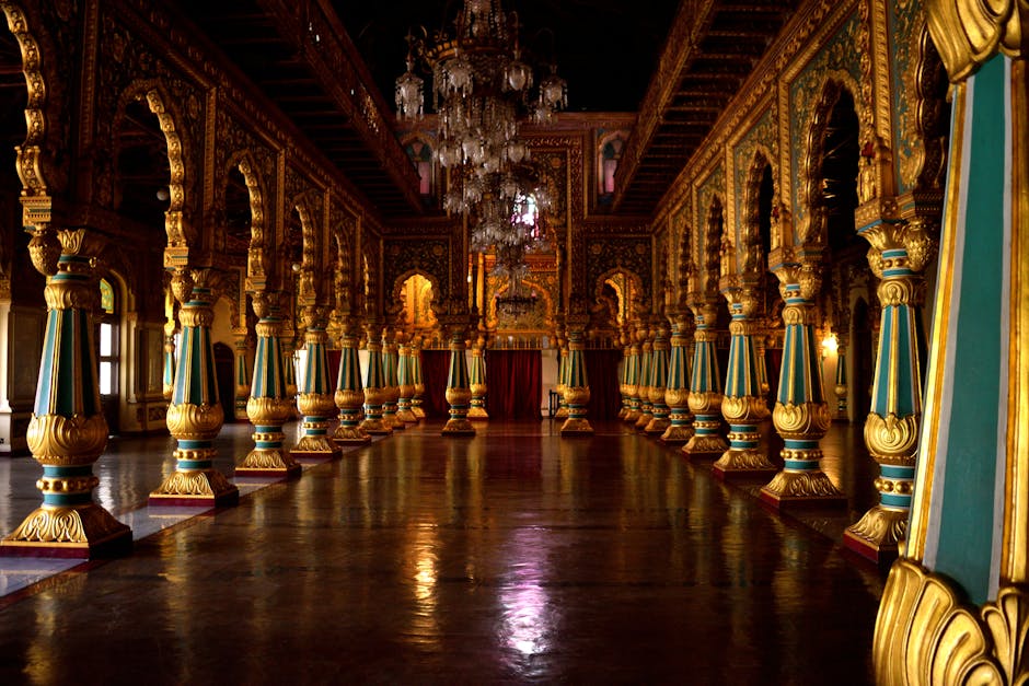 Explore the grand and opulent interiors of Mysore Palace, a symbol of Karnataka's rich heritage.